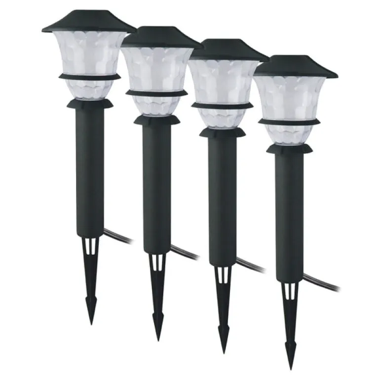 Living Accents Low Voltage 4.8 W LED Pathway Light and Spot Light Kit 4 pk