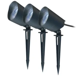Living Accents Plug In 9 W LED Pathway Light and Spot Light Kit 3 pk
