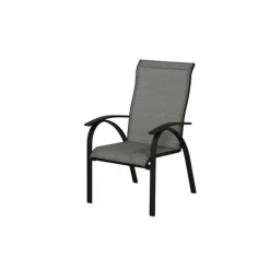 Living Accents Roscoe Black Steel Frame Sling Chair (Pack of 4)