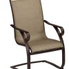 Living Accents Spring Sling 1 pc. Brown Aluminum Frame Chair (Pack of 6)