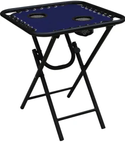 Living Accents Square Blue Bungee Side Table