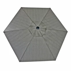Living Accents Woodridge 9 ft. Tiltable Brown Patio Umbrella
