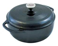 Lodge Cast Iron Dutch Oven 10.5 in. 6 qt Black
