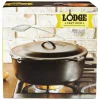 Lodge Logic Cast Iron Dutch Oven 12.875 in. 9 qt Black