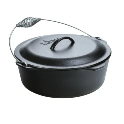 Lodge Logic Cast Iron Dutch Oven 12.875 in. 9 qt Black