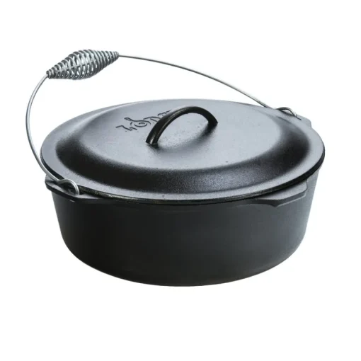 Lodge Logic Cast Iron Dutch Oven 12.875 in. 9 qt Black