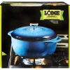 Lodge Logic Cast Iron Dutch Oven 10.5 in. 6 qt Blue