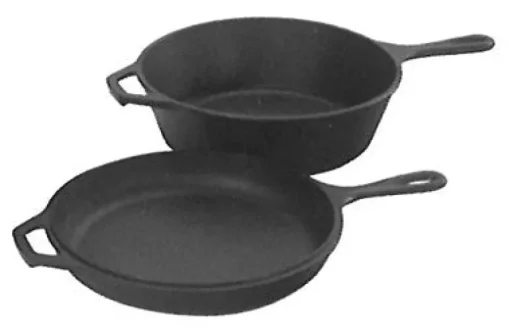 Lodge Logic Cast Iron Skillet Set 10 in. 3.2 qt Black