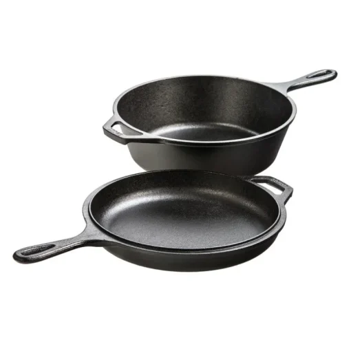 Lodge Logic Cast Iron Skillet Set 10 in. 3.2 qt Black