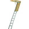 Louisville 10.3 ft. H x 25.5 in. W Aluminum Attic Ladder Type IAA 375 lb. capacity