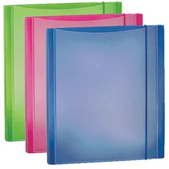 Lsc Communications Assorted Colors Poly Binder with Elastic Closure