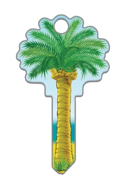 Lucky Line Products Key Shapes Palm Tree House Key Blank Double sided For Kwikset KW1/11 (Pack of 5)