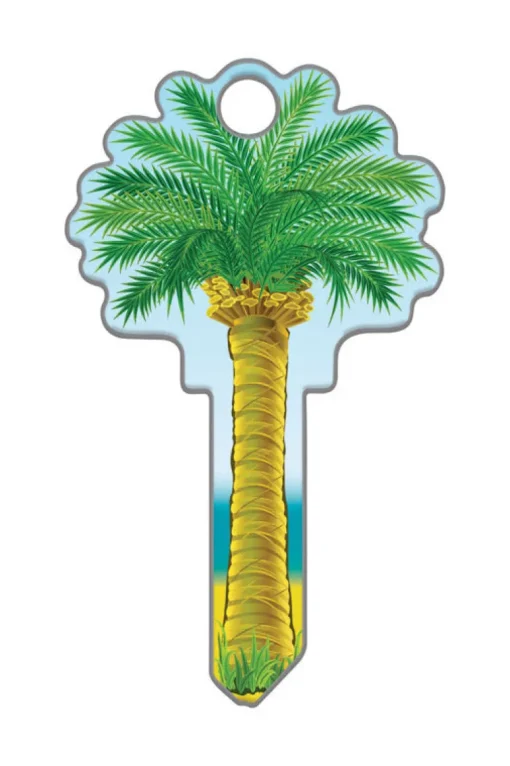 Lucky Line Products Key Shapes Palm Tree House Key Blank Double sided For Kwikset KW1/11 (Pack of 5)