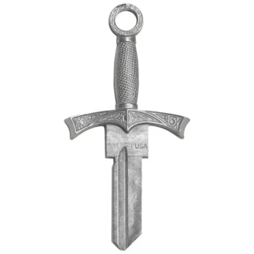 Lucky Line Silver Metal Double sided House Sword KW1 Key Blank (Pack of 5)