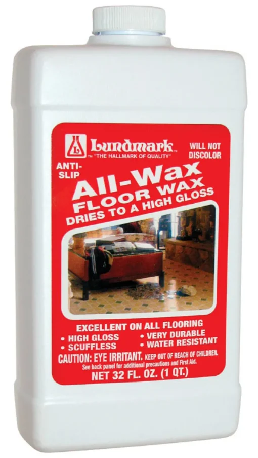 Lundmark All Wax High Gloss Anti-Slip Floor Wax Liquid 1 gal. (Pack of 2)