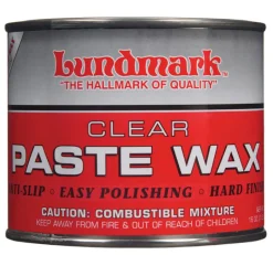 Lundmark Clear Paste Wax Hand Rubbed Old World Floor Wax Paste 16 oz.