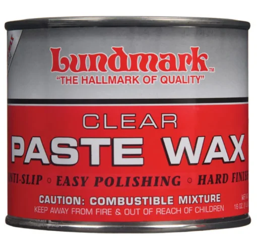 Lundmark Clear Paste Wax Hand Rubbed Old World Floor Wax Paste 16 oz.