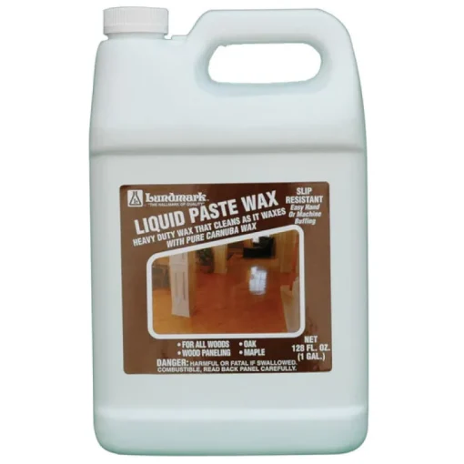 Lundmark Liquid Paste Wax Clear Heavy Duty Wax Liquid 1 gal (Pack of 2)