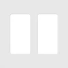 Lutron Claro White 2 gang Plastic Decorator Wall Plate 1 pk