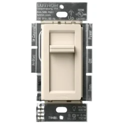 Lutron Lumea Light Almond 150 W Slide Dimmer Switch 1 pk