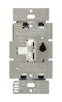 Lutron Toggler White 150 W 3-Way Dimmer Switch 1 pk