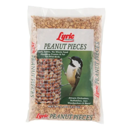 Lyric Chickadee and Nuthatch Peanut Pieces Wild Bird Food 5 lb