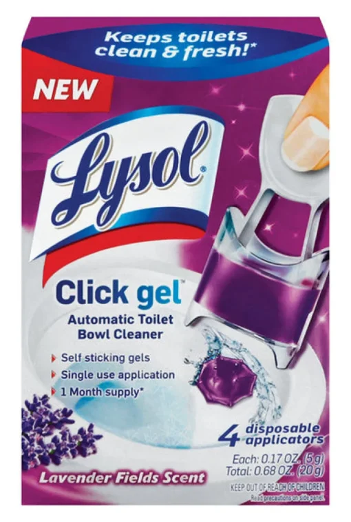 Lysol Click Gel Lavender Scent Automatic Toilet Bowl Cleaner 0.68 oz. Gel