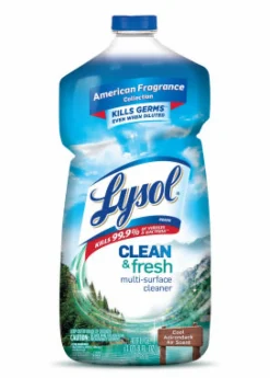 Lysol Clean and Fresh Cool Adirondack Air Scent Antibacterial Disinfectant 40 oz. (Pack of 9)