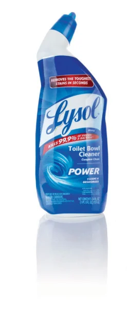 Lysol Complete Clean Clean Scent Toilet Bowl Cleaner 24 oz. Gel (Pack of 9)