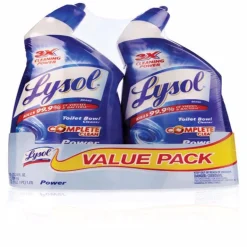 Lysol Complete Clean No Scent Toilet Bowl Cleaner 24 oz Gel (Pack of 4).