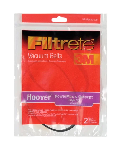 3M Filtrete Vacuum Belt For attaches to vacuum 2 pk