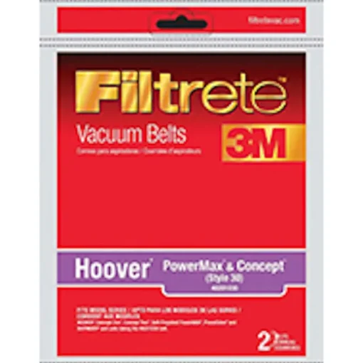 3M Filtrete Vacuum Belt For attaches to vacuum 2 pk