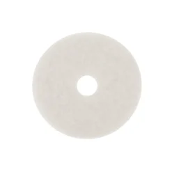 3M 20 in. Dia. Non-Woven Natural/Polyester Fiber Floor Polishing Pad White (Pack of 5)