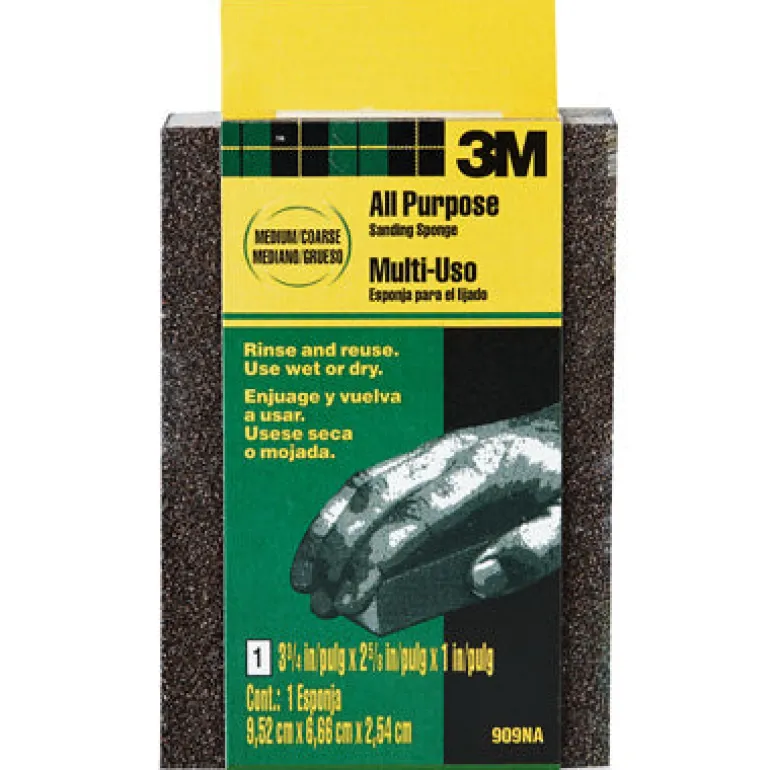3M 38049 in. L X 39483 in. W X 1 in. Coarse/Medium Wet/Dry Sanding Sponge