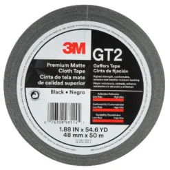 3M 1.88 in. W X 54.6 yd L Black Gaffer's Tape