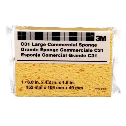 3m C31 6" X 4.25" X 1.6" Large Yellow Commercial Sponge