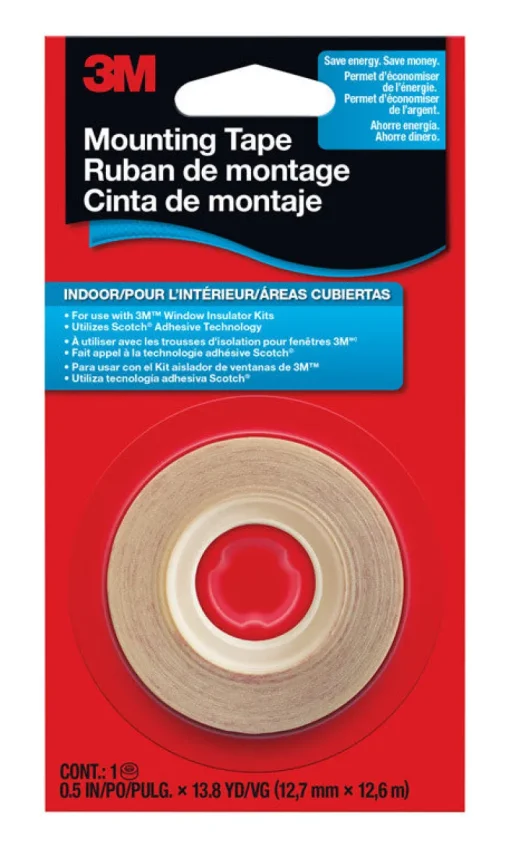 3M Clear Indoor Mounting Tape 1/2 in. W X 41.4 ft. L