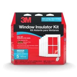 3M Clear Plastic Window Insulation Kit For Windows 17.5 ft. L X 0.75 in.