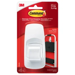 3M Command Jumbo Plastic Hook 4-1/4 In. L 1 Pk