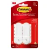 3M Command Medium Plastic Hook 3-1/8 in. L 2 pk (Pack of 4)