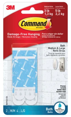 3M Command Medium/Large Plastic Refill Strips 6 pk