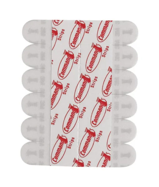 3M Command Mini Foam Adhesive Strips .5 in. L 12 pk