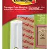 3M Command Plastic Coated White Plastic Wire Backed Picture Hanger 5 Lb. 1 Pk