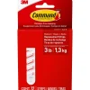3M Command White Foam 3 lbs. Capacity Large Adhesive Strips 2 L x 0.63 W in. for Indoor