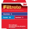 3M Filtrete Vacuum Bag For Electrolux S/Eureka OX/Sanitaire S, Micro Allergen 3 pk