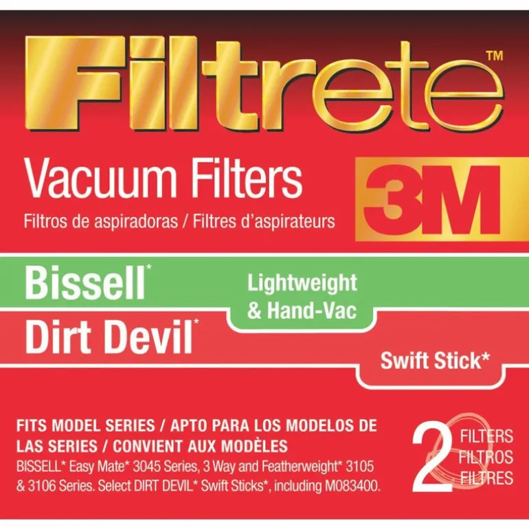 3M Filtrete Vacuum Filter For Bissell Lightweight/Hand Vac 1 pk