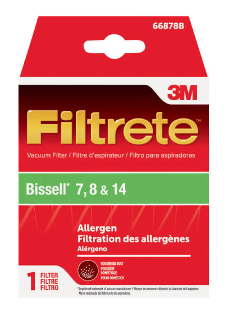 3M Filtrete Vacuum Filter For Bissell 7, 8 and 14 1 pk