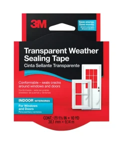 3M Flexible Moisture Resistant Transparent Weather Sealing Tape 30 L ft.