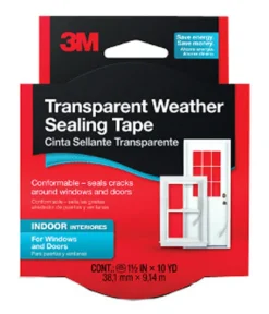 3M Flexible Moisture Resistant Transparent Weather Sealing Tape 30 L ft.