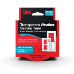 3M Flexible Moisture Resistant Transparent Weather Sealing Tape 30 L ft.